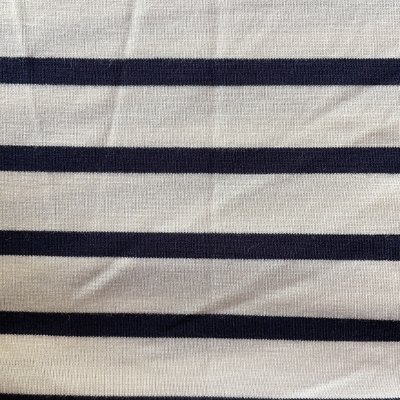 Small Show nursing shirt BRAND NEW navy and white striped size L - Picture 3 of 4